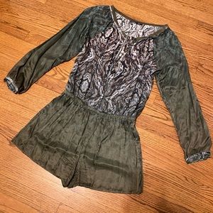 Gypsy05 Silk long sleeves boho romper